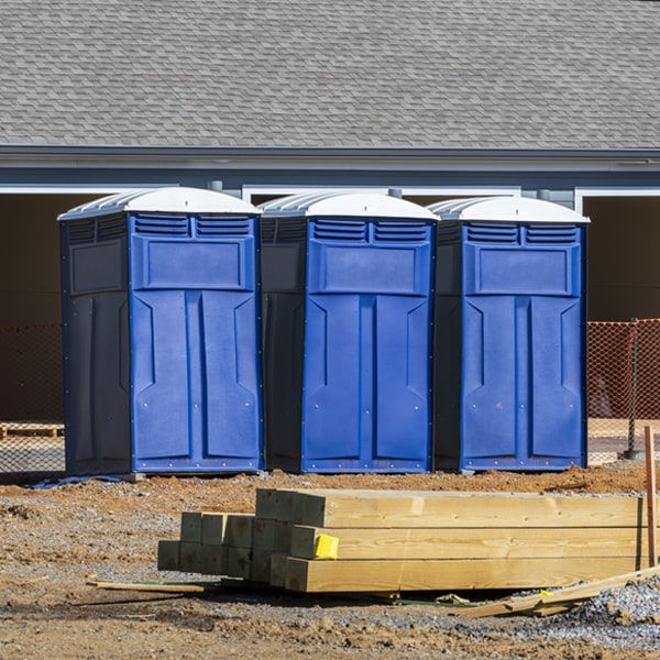 can i customize the exterior of the porta potties with my event logo or branding in Hide-A-Way Hills